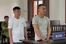 Lâm tặc hất gỗ xuống đường làm công an bị thương nặng