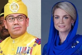 Tengku Muhammad Faiz và vợ. Ảnh: Bernama