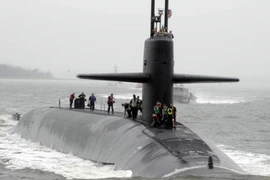 Tàu ngầm hạt nhân lớp Astute HMS Artful của Anh. Ảnh: AP
