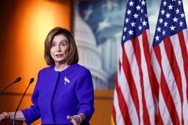 Chủ tịch Hạ viện Mỹ Nancy Pelosi chỉ trích kết quả phiên tòa luận tội Tổng thống Donald Trump ở Thượng viện. Ảnh: REUTERS