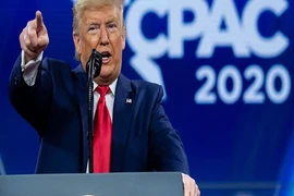 Tổng thống Mỹ Donald Trump phát biểu tại Hội nghị Hành động Chính trị Bảo thủ (CPAC) ngày 29-2. Ảnh: AP