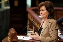Phó Thủ tướng Tây Ban Nha, bà Carmen Calvo đã nhiễm COVID-19. Ảnh: REUTERS