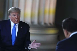 Tổng thống Donald Trump trả lời phỏng vấn của đài Fox News ngày 3-5. Ảnh: FOX NEWS