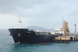 Tàu chở dầu Iran tên Fortune được nhìn thấy tại bến tàu El Palito ở Puerto Cabello, Venezuela ngày 25-5.
