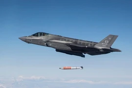 Máy bay F-35A thử nghiệm thả bom hạt nhân ngày 25-11-2019. Ảnh: F-35 JPO