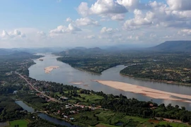 Một phần sông Mekong dọc theo biên giới giữa Lào và Thái Lan.