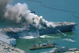 Tàu sân bay USS Bonhomme Richard. Ảnh: WVVA