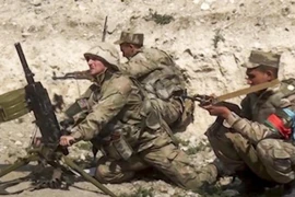 Các binh sĩ Azerbaijan. Ảnh: BỘ QUỐC PHÒNG AZERBAIJAN