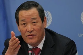 Đại sứ Triều Tiên tại LHQ Kim Song. Ảnh: REUTERS