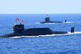 Hai tàu ngầm hạt nhân Type 094A của Trung Quốc.