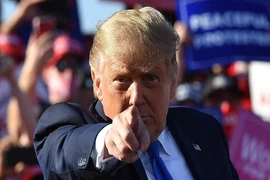 Tổng thống Mỹ Donald Trump tại cuộc vận động tranh cử ở thành phố Carson, bang Nevada, Mỹ. Ảnh: AFP
