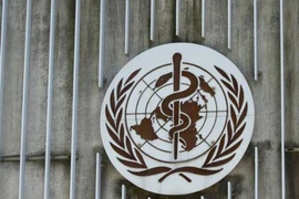Logo tại trụ sở của Tổ chức Y tế Thế giới (WHO) tại Geneva, Thụy Sĩ. Ảnh: REUTERS