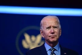 Tổng thống đắc cử Mỹ Joe Biden trong buổi họp báo hôm 28-12. Ảnh: GETTY