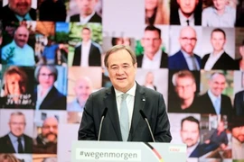 Ông Armin Laschet phát biểu sau khi được bầu làm Chủ tịch Liên minh Dân chủ Cơ đốc giáo (CDU) hôm 16-1. Ảnh: REUTERS