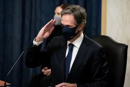 Ông Antony Blinken tại phiên điều trần ở Thượng viện hôm 19-1. Ảnh: REUTERS