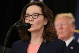 Bà Gina Haspel phát biểu sau khi tuyên thệ nhậm chức Giám đốc CIA vào tháng 5-2018.