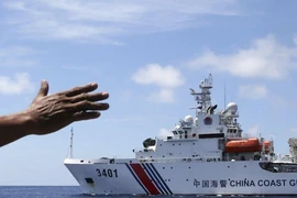 Một tàu hải cảnh Trung Quốc tại Biển Đông năm 2014. Ảnh: AP