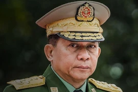 Tổng Tư lệnh quân đội Myanmar Min Aung Hlaing. Ảnh: AFP