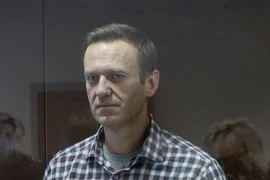 Nhân vật đối lập Nga Alexei Navalny tại tòa án quận Babuskinsky ở Moscow (Nga) hôm 20-2. Ảnh: CNN