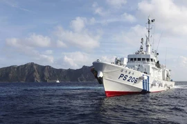 Tàu tuần duyên Nhật tại quần đảo Senkaku/Điếu Ngư hồi năm 2013. Ảnh: REUTERS