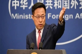 Người phát ngôn của Bộ Ngoại giao Trung Quốc Triệu Lập Kiên. Ảnh: AFP