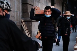 Một con phố tại khu phố Tàu ở thành phố New York.