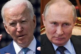 Vừa áp một loạt lệnh trừng phạt, ông Biden 'hạ giọng' với Nga. Ảnh: AFP/ EPA-EFE