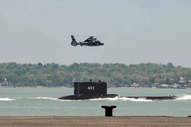 Tàu ngầm KRI Nanggala-402 của hải quân Indonesia bị chìm sau cuộc tập trận hồi tháng 4 ở ở ngoài khơi đảo Bali. Ảnh: AFP