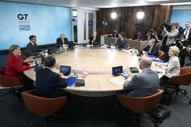 Các nhà lãnh đạo nhóm G7. Ảnh: Leon Neal/POOL/AFP/GETTY IMAGES
