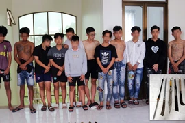 Mang hung khí đến điểm hẹn để giải quyết mâu thuẫn thì bị bắt