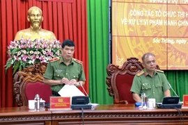 Công bố dự thảo kết luận kiểm tra tại Công an tỉnh Sóc Trăng