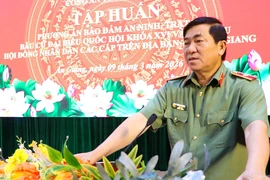 Công an tỉnh An Giang tập huấn phương án bảo vệ an ninh trật tự ngày bầu cử