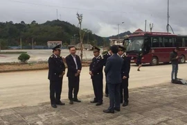 Kiểm tra tình hình thông quan tại cửa khẩu Trà Lĩnh, Cao Bằng