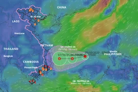 Xuất hiện vùng áp thấp giữa Biển Đông 
