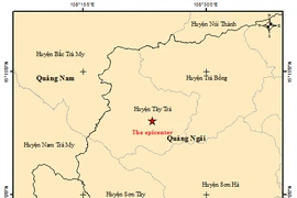 Động đất liên tiếp tại Quảng Ngãi