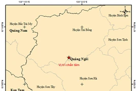 Động đất liên tiếp tại Quảng Ngãi
