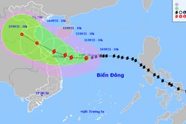 Từ tối nay bão Conson gây gió mạnh, mưa to ven biển Quảng Trị - Quảng Ngãi 