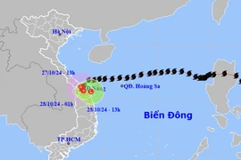 Bão Trà Mi đang quét qua Thừa Thiên Huế