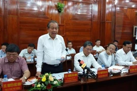Phó Thủ tướng Trương Hòa Bình làm việc với Bình Phước