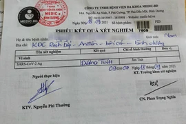 Dùng giấy xét nghiệm đã chỉnh sửa để thông chốt, bị xử lý sao?