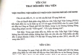 Điều tra viên không làm hết trách nhiệm, bị VKS yêu cầu thay thế