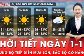 Dự báo thời tiết 1-11: Trung Bộ tiếp diễn mưa lớn, Bắc Bộ và Nam Bộ trời nắng 