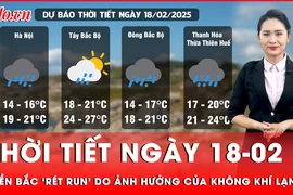 Dự báo thời tiết ngày 18-02: Miền Bắc mưa rét do ảnh hưởng của không khí lạnh