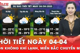 Dự báo thời tiết ngày 04-04: Không khí lạnh trở lại, miền Bắc có mưa rào và giông