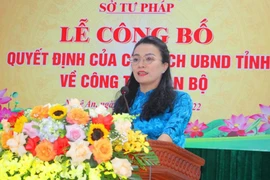 Nghệ An có nữ giám đốc Sở Tư pháp 41 tuổi