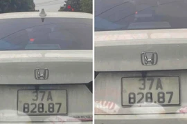 Lộ tẩy việc dán sửa biển số xe, chủ xe ô tô bị phạt tiền
