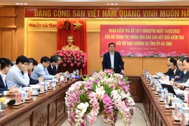 Đoàn Kiểm tra của Bộ Chính trị, Ban Bí thư làm việc tại Nghệ An, Hà Tĩnh 