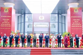 Tổng Bí thư Tô Lâm cắt băng khánh thành công trình Trụ sở Bộ Công an