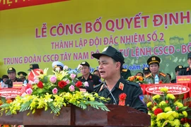 Trung tướng Phạm Quốc Cương - Tư lệnh CSCĐ (ảnh X.M)