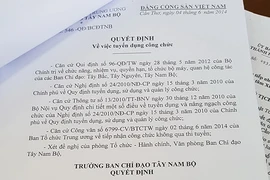 Chưa thu hồi quyết định bổ nhiệm ông Vũ Minh Hoàng